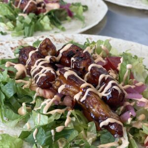 Halloumi Teriyaki Wrap - Lucky Mac